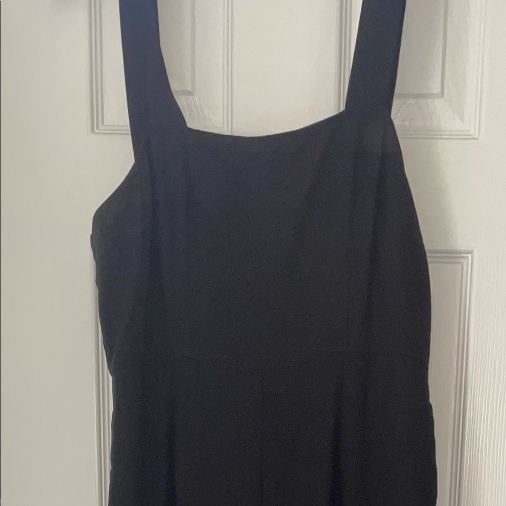 Black jumper with wide legs